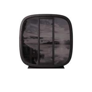 Black Cube Sauna Kit – Modern DIY Outdoor Sauna for 4–5 People - West Coast Saunas - SASE - BC - 5 - PW