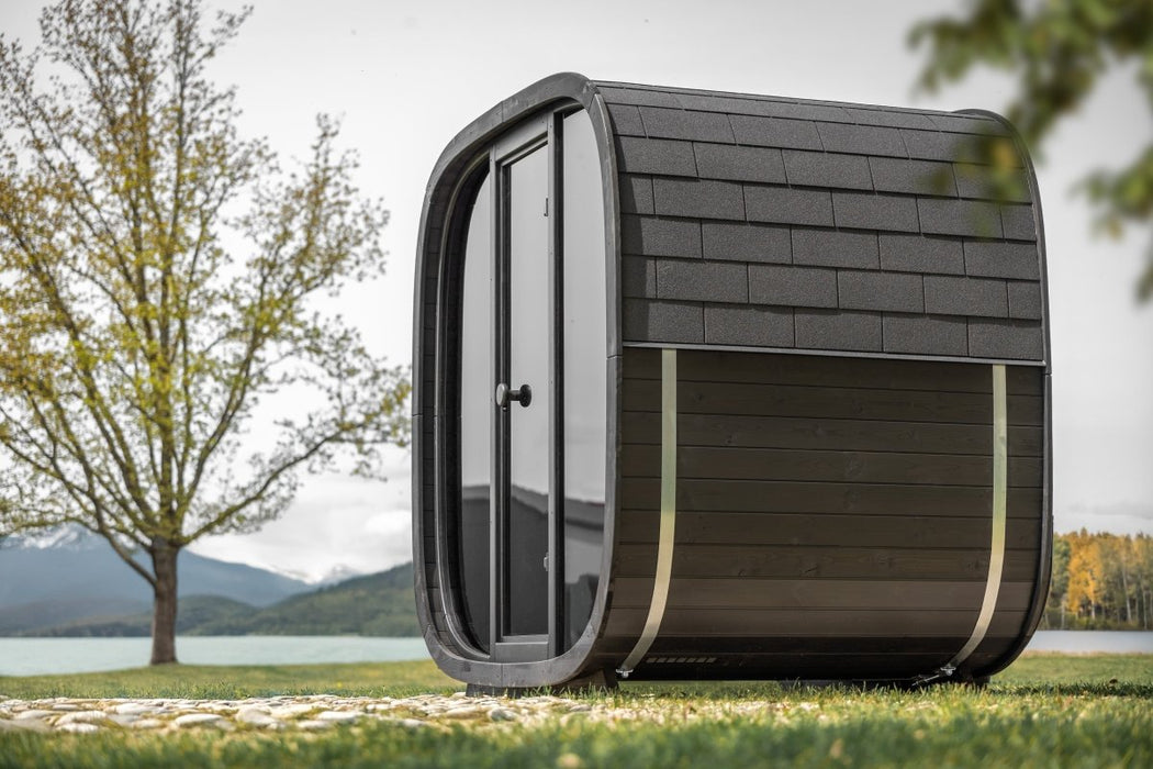 Black Cube Sauna Kit – Modern DIY Outdoor Sauna for 4–5 People - West Coast Saunas - SASE - BC - 5