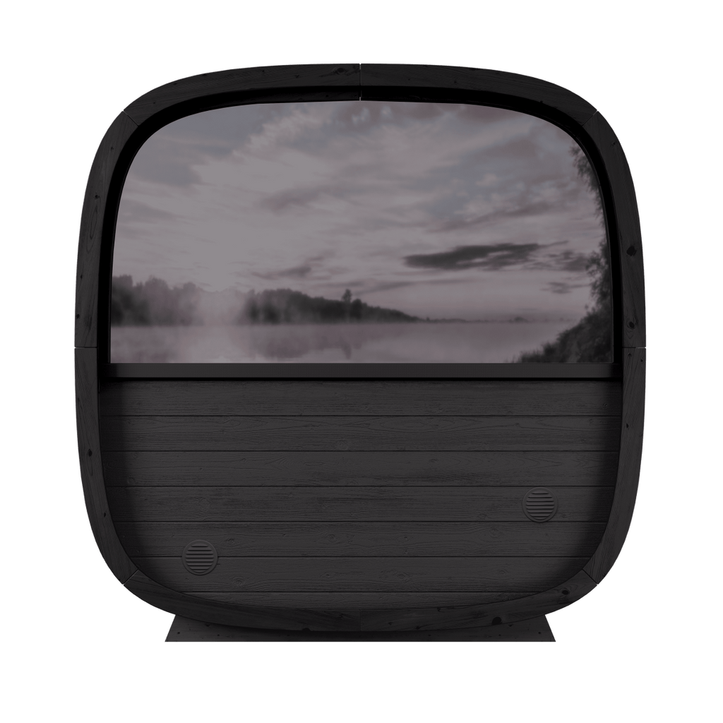 Black Cube Sauna Kit – Modern DIY Outdoor Sauna for 4–5 People - West Coast Saunas - SASE - BC - 5 - PW