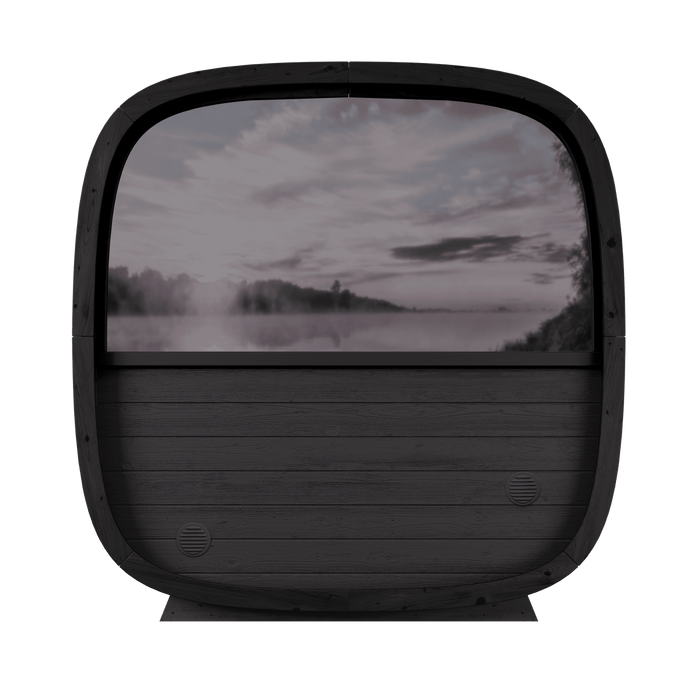 Black Cube Sauna Kit – Modern DIY Outdoor Sauna for 4–5 People - West Coast Saunas - SASE - BC - 5 - PW