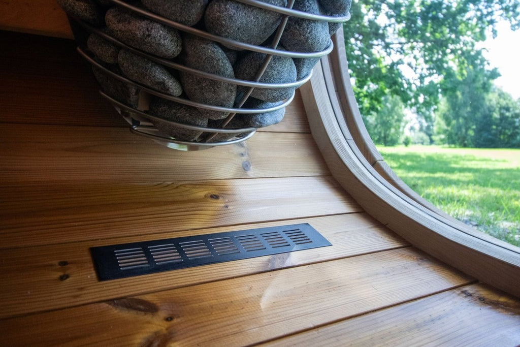 Black Cube Sauna Kit – Modern DIY Outdoor Sauna for 4–5 People - West Coast Saunas - SASE - BC - 5 - SW - 4STR