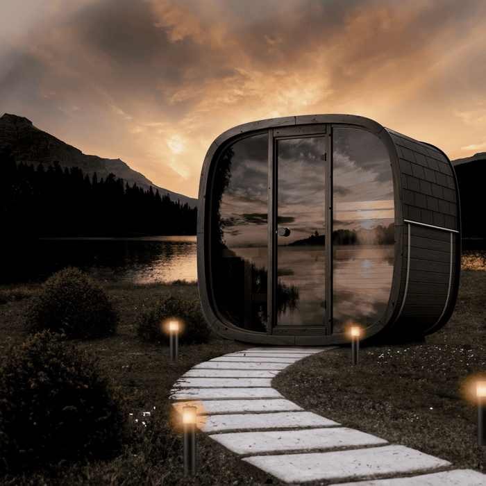 Black Cube Sauna Kit – Modern DIY Outdoor Sauna for 4–5 People - West Coast Saunas - SASE - BC - 5