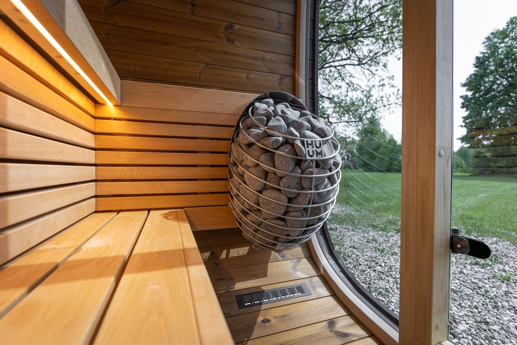 Black Cube Sauna Kit – Modern DIY Outdoor Sauna for 4–5 People - West Coast Saunas - SASE - BC - 5 - SW - 4STR