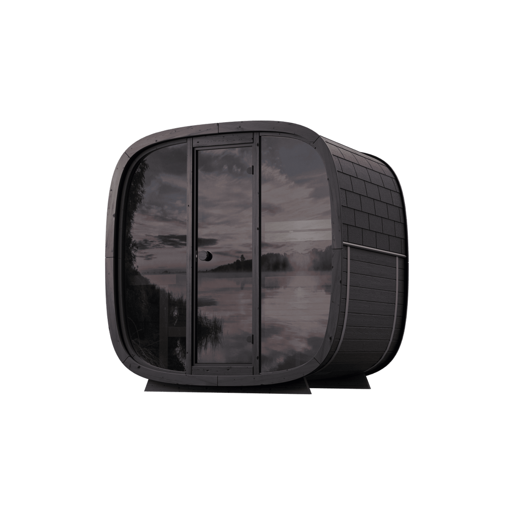 Black Cube Sauna Kit – Modern DIY Outdoor Sauna for 4–5 People - West Coast Saunas - SASE - BC - 5