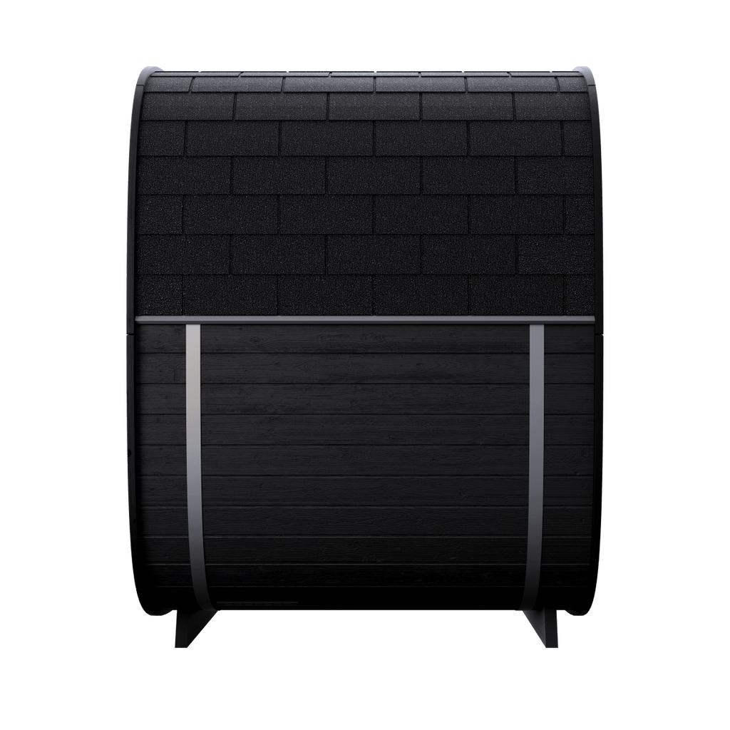 Black Cube Sauna Kit – Modern DIY Outdoor Sauna for 4–5 People - West Coast Saunas - SASE - BC - 5 - PW