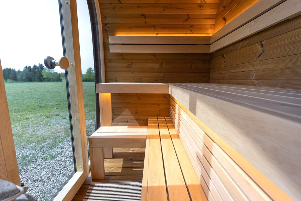 Black Cube Sauna Kit – Modern DIY Outdoor Sauna for 4–5 People - West Coast Saunas - SASE - BC - 5