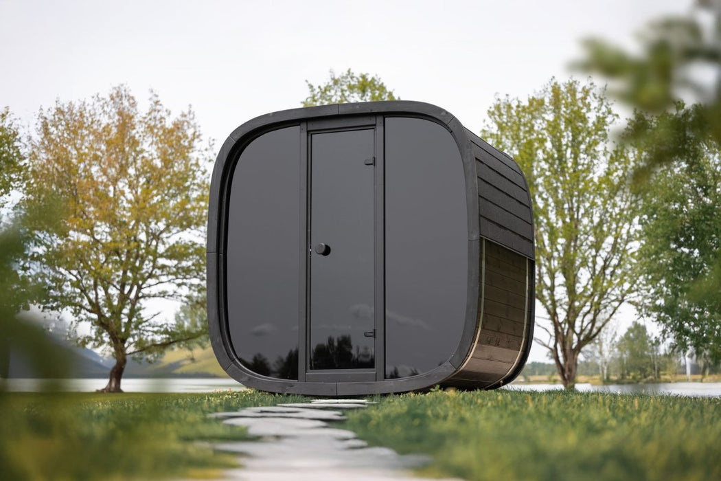 Black Cube Sauna Kit – Modern DIY Outdoor Sauna for 4–5 People - West Coast Saunas - SASE - BC - 5