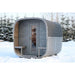 BSaunas 2.5 Cube Square Prefabricated Outdoor Sauna Kit with Porch - West Coast Saunas - BS - 25 - CUBE - PRCH