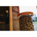 BSaunas 2.5 Cube Square Prefabricated Outdoor Sauna Kit with Porch - West Coast Saunas - BS - 25 - CUBE - PRCH