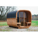 BSaunas 2.5 Cube Square Prefabricated Outdoor Sauna Kit with Porch - West Coast Saunas - BS - 25 - CUBE - PRCH