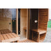 BSaunas 2.5 Cube Square Prefabricated Outdoor Sauna Kit with Porch - West Coast Saunas - BS - 25 - CUBE - PRCH