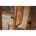 BSaunas 2.5 Cube Square Prefabricated Outdoor Sauna Kit with Porch - West Coast Saunas - BS - 25 - CUBE - PRCH