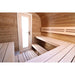 BSaunas 2.5 Cube Square Prefabricated Outdoor Sauna Kit with Porch - West Coast Saunas - BS - 25 - CUBE - PRCH