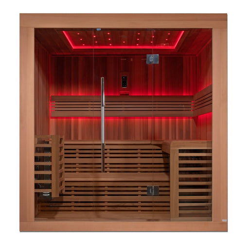 Canadian Red Cedar "Oslo" 6 Person Indoor Traditional Sauna - West Coast Saunas - GDI-7689-01