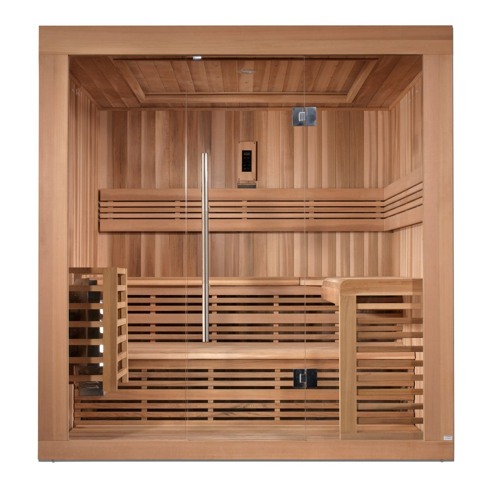 Canadian Red Cedar "Oslo" 6 Person Indoor Traditional Sauna - West Coast Saunas - GDI-7689-01