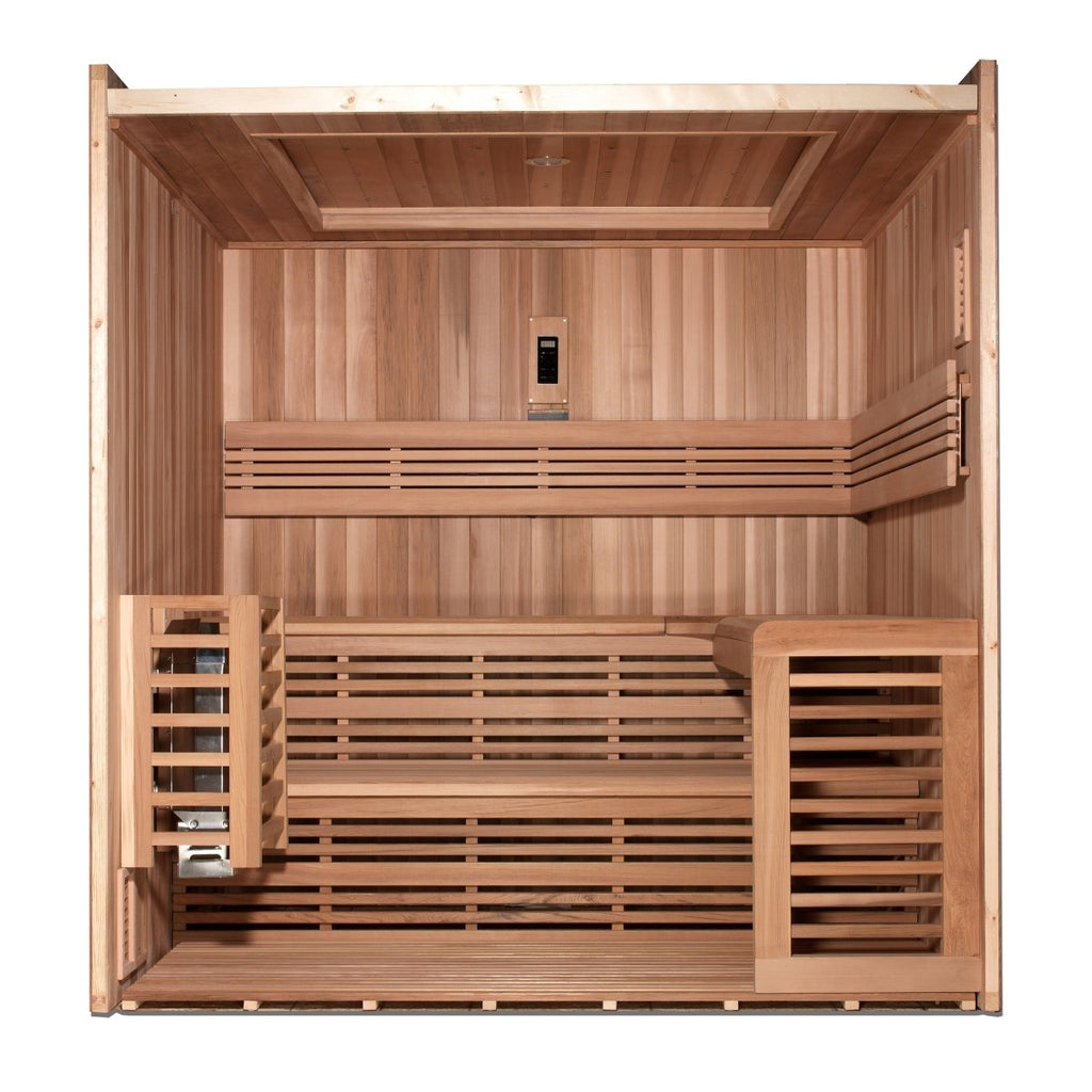 Canadian Red Cedar "Oslo" 6 Person Indoor Traditional Sauna - West Coast Saunas - GDI-7689-01