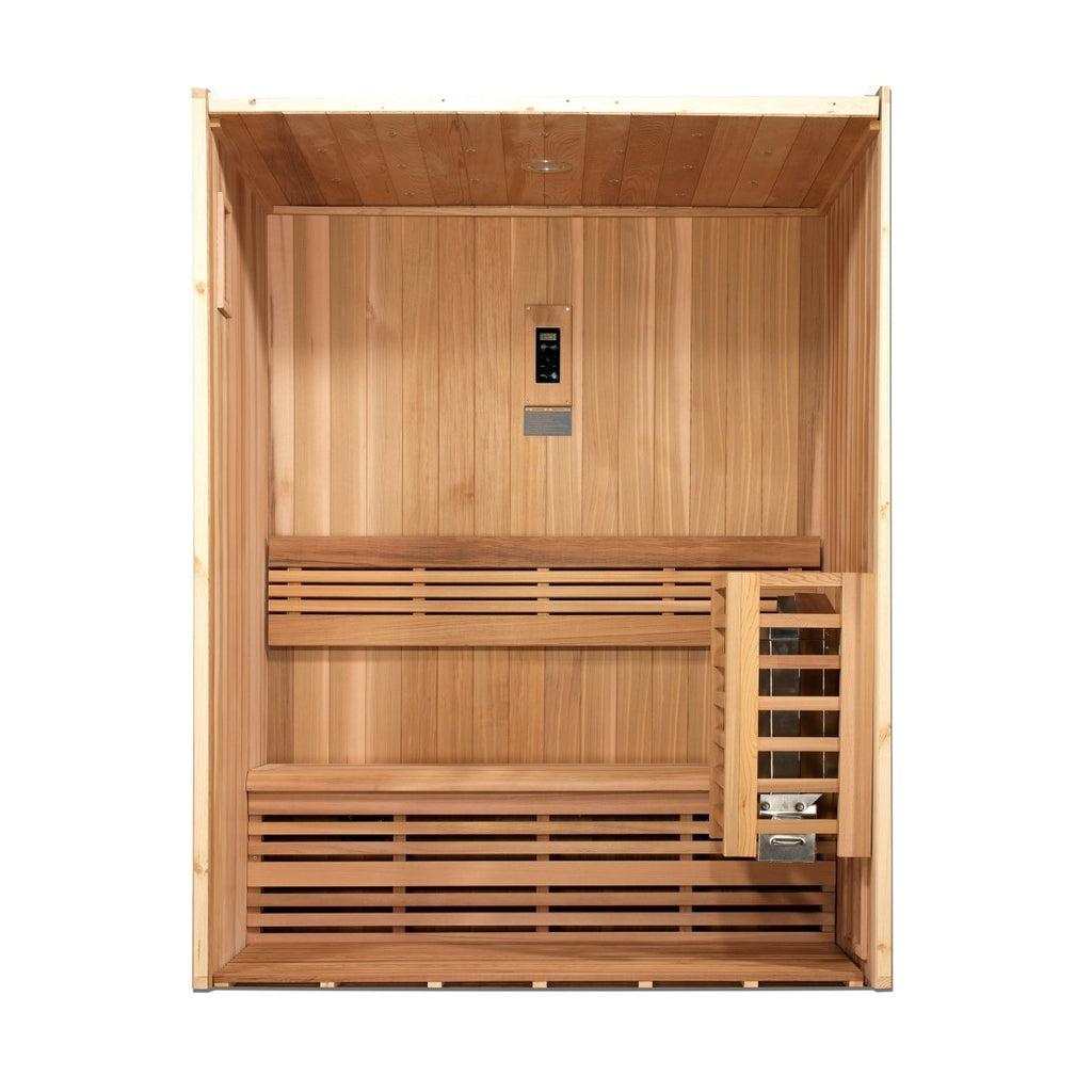 Canadian Red Cedar "Sundsvall" 2 Person Indoor Traditional Sauna - West Coast Saunas - GDI-7289-01