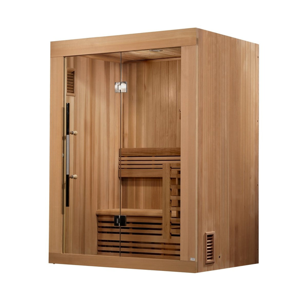 Canadian Red Cedar "Sundsvall" 2 Person Indoor Traditional Sauna - West Coast Saunas - GDI-7289-01