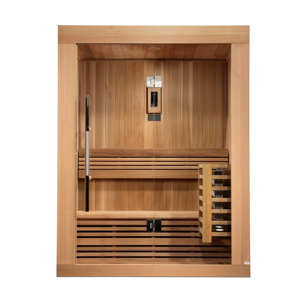 Canadian Red Cedar "Sundsvall" 2 Person Indoor Traditional Sauna - West Coast Saunas - GDI-7289-01