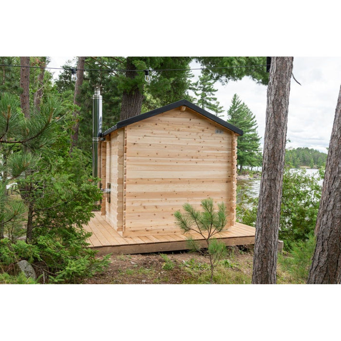 Canadian Timber Georgian Outdoor Traditional Cabin Sauna - West Coast Saunas - CTC88W