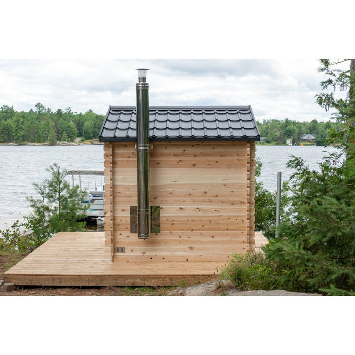 Canadian Timber Georgian Outdoor Traditional Cabin Sauna - West Coast Saunas - CTC88W