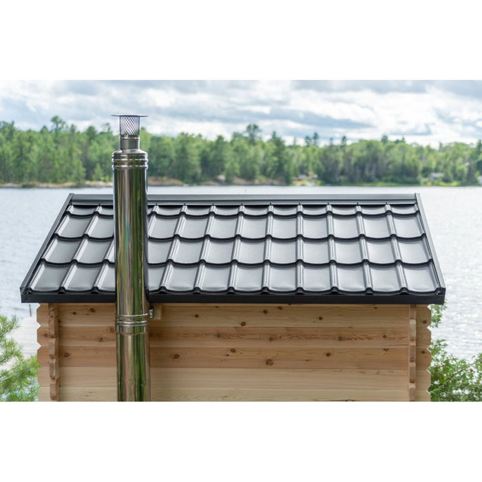 Canadian Timber Georgian Outdoor Traditional Cabin Sauna - West Coast Saunas - CTC88W