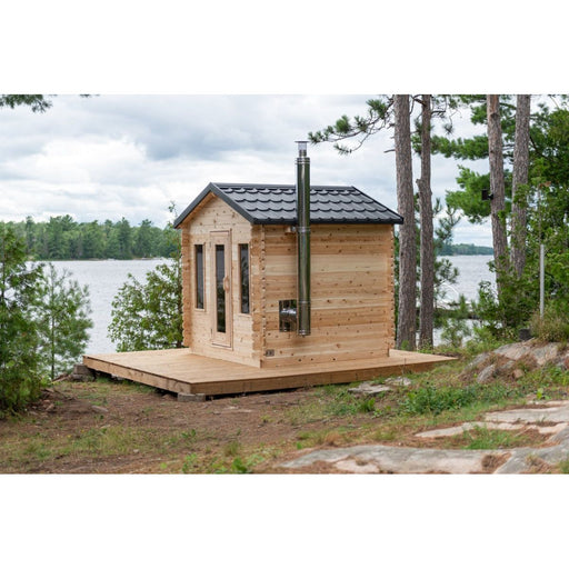 Canadian Timber Georgian Outdoor Traditional Cabin Sauna - West Coast Saunas - CTC88W