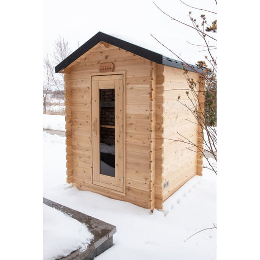 Canadian Timber Granby Outdoor Traditional Cabin Sauna - West Coast Saunas - CTC66W