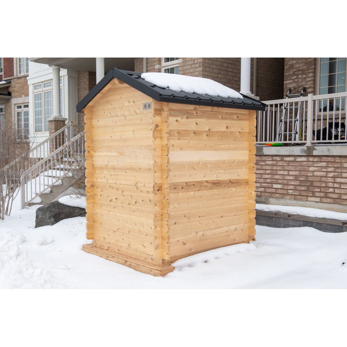 Canadian Timber Granby Outdoor Traditional Cabin Sauna - West Coast Saunas - CTC66W