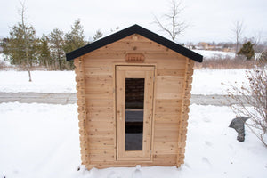 Canadian Timber Granby Outdoor Traditional Cabin Sauna - West Coast Saunas - CTC66W