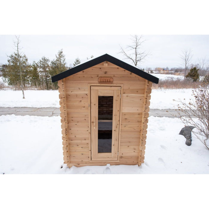 Canadian Timber Granby Outdoor Traditional Cabin Sauna - West Coast Saunas - CTC66W