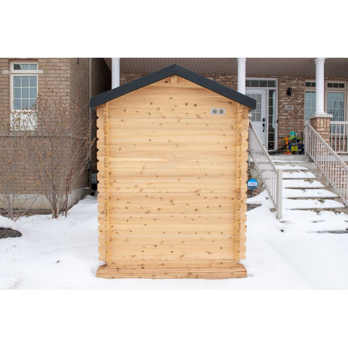Canadian Timber Granby Outdoor Traditional Cabin Sauna - West Coast Saunas - CTC66W