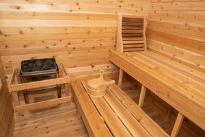 Canadian Timber Luna Outdoor Traditional Sauna - West Coast Saunas - CTC22LU