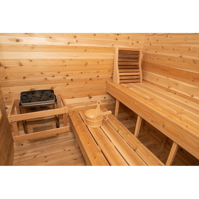 Canadian Timber Luna Outdoor Traditional Sauna - West Coast Saunas - CTC22LU