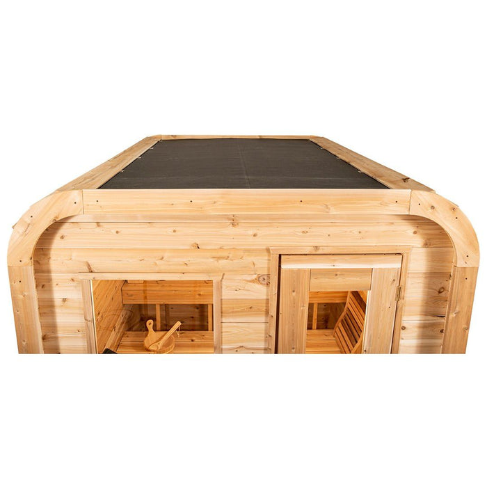 Canadian Timber Luna Outdoor Traditional Sauna - West Coast Saunas - CTC22LU