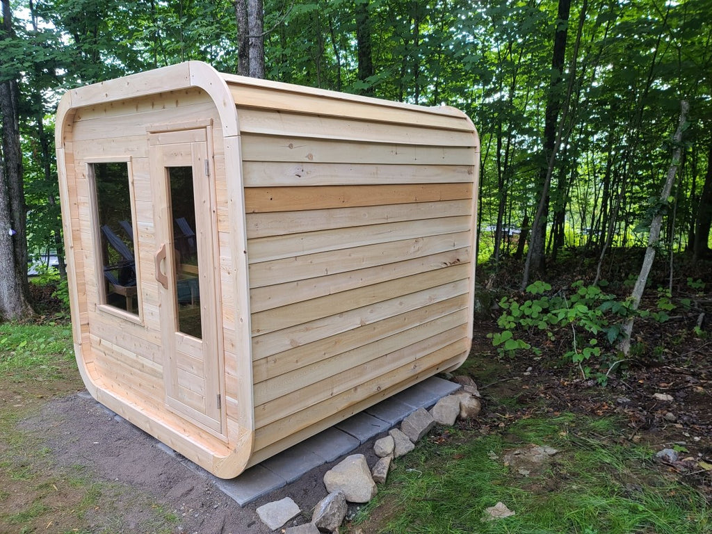 Canadian Timber Luna Outdoor Traditional Sauna - West Coast Saunas - CTC22LU