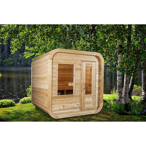Canadian Timber Luna Outdoor Traditional Sauna - West Coast Saunas - CTC22LU