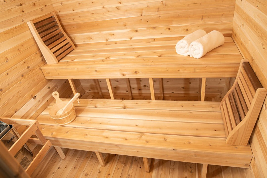Canadian Timber Luna Outdoor Traditional Sauna - West Coast Saunas - CTC22LU
