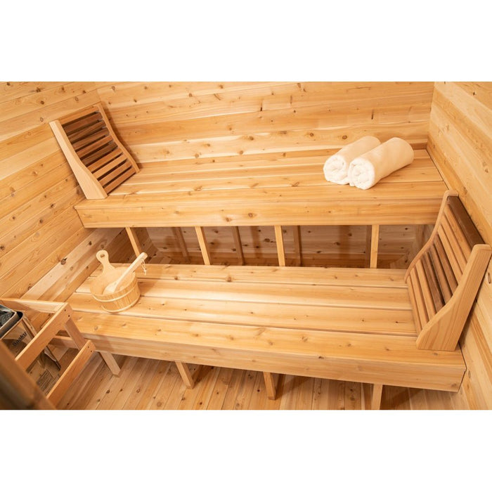 Canadian Timber Luna Outdoor Traditional Sauna - West Coast Saunas - CTC22LU