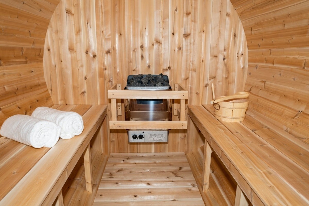 Canadian Timber Serenity Barrel Sauna - West Coast Saunas - CTC2245W