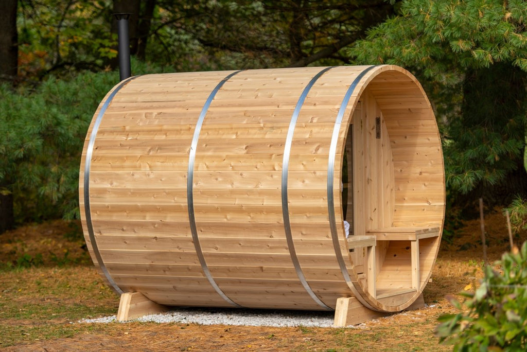 Canadian Timber Serenity Barrel Sauna - West Coast Saunas - CTC2245W