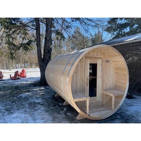 Canadian Timber Serenity Barrel Sauna - West Coast Saunas - CTC2245W