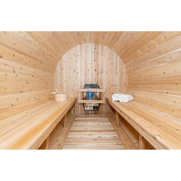 Canadian Timber Tranquility Barrel Sauna - West Coast Saunas - CTC2345W