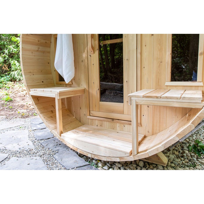 Canadian Timber Tranquility Barrel Sauna - West Coast Saunas - CTC2345W
