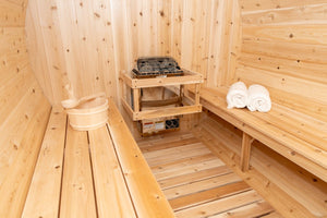 Canadian Timber Tranquility Barrel Sauna - West Coast Saunas - CTC2345W