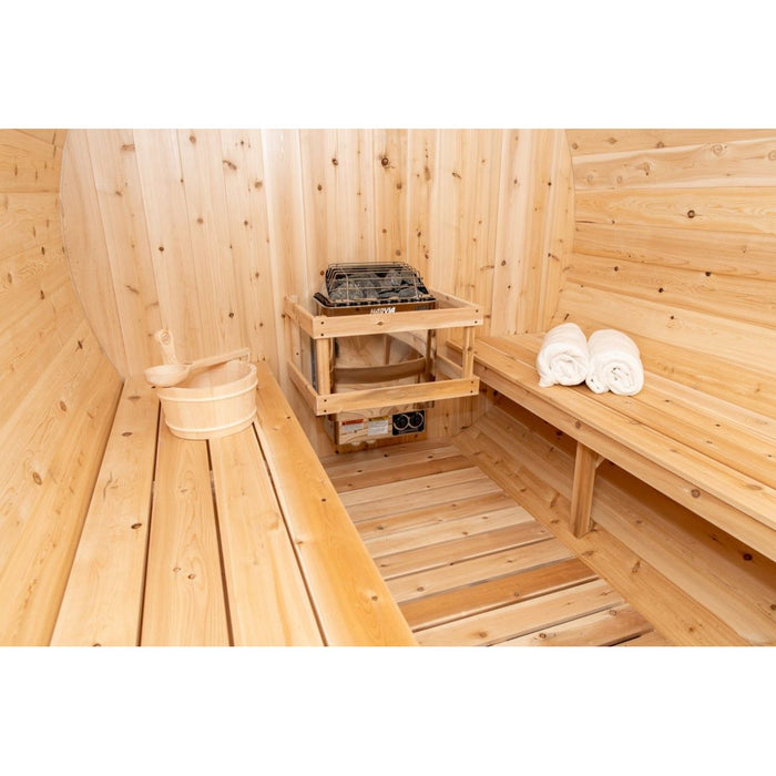 Canadian Timber Tranquility Barrel Sauna - West Coast Saunas - CTC2345W