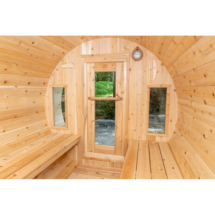 Canadian Timber Tranquility Barrel Sauna - West Coast Saunas - CTC2345W