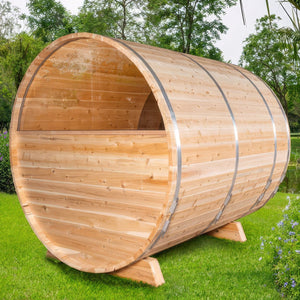 Canadian Timber Tranquility MP Barrel Steam Sauna - West Coast Saunas - CTC2345MP