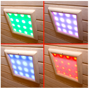 Chromotherapy LED Lighting 10" x 11" Panel - West Coast Saunas - HY 178011