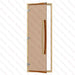 Clear Red Cedar Frame Sauna Door, Curved Handle, Bronze Glass, 690×1890 mm (27 1/8″ x 74 3/8″) - West Coast Saunas - BSAUNACRCBGDR
